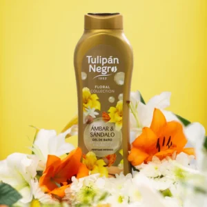 Tulipán Negro Gel Douche Ambare & Sándalo – Floral Collection