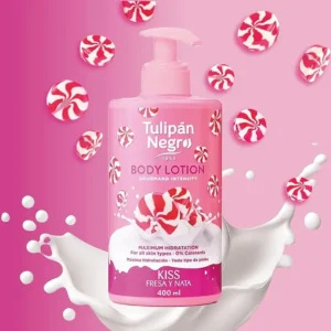 Lait Corporel TULIPAN NEGRO Fraise et Crème 400 ml