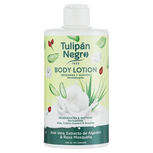 Lait Corporel Aloe Vera, Coton & Rose Musquée 400 ml