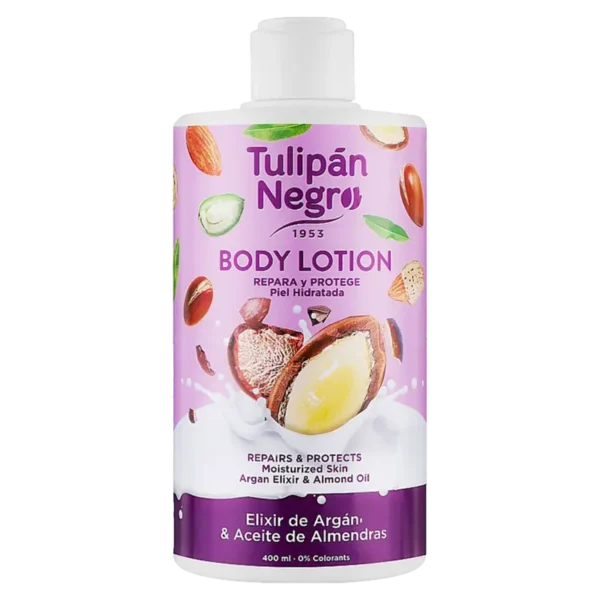 Lait Corporel Elixir d’Argan & Huile d’Amande 400 ml Tulipan Negro